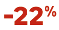  22 %