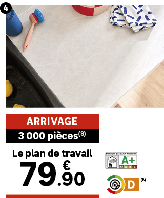 Le plan de travail,3 000 pi ces(3),Arrivag