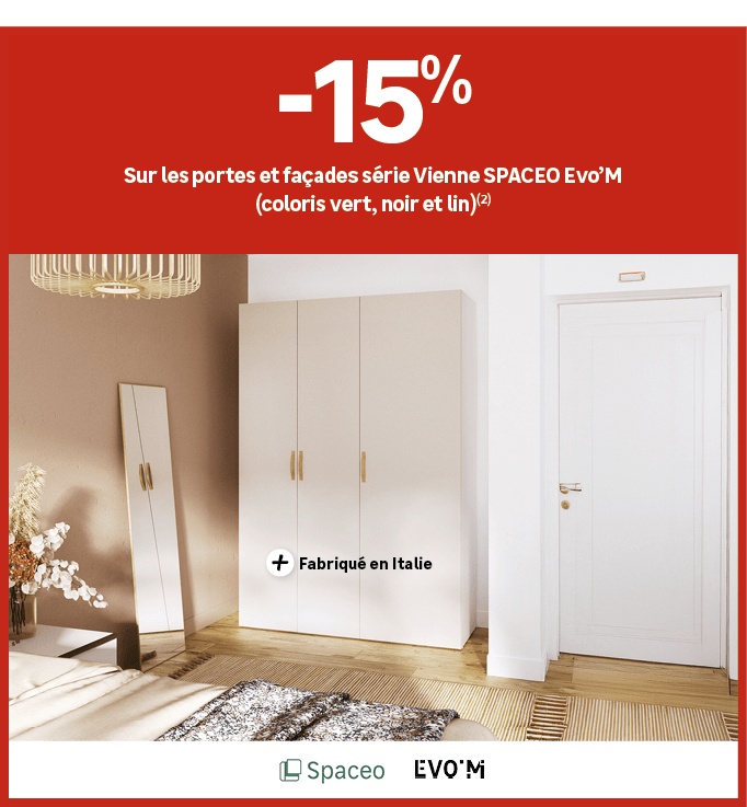 ﻿﻿﻿﻿﻿﻿sur les portes et fa ades s rie Vienne SPACEO Evo’M (coloris vert, noir et lin)(2)﻿﻿, ﻿15﻿﻿%﻿﻿ 