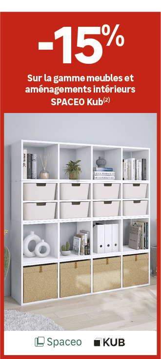 ﻿﻿﻿﻿﻿﻿sur la gamme meubles et am nagements int rieurs SPACEO Kub(2) ﻿﻿, ﻿15﻿﻿%﻿﻿ 
