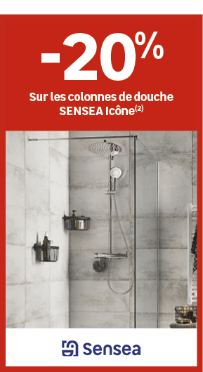  ﻿20﻿﻿%﻿ ﻿Sur les colonnes de douche SENSEA Ic ne(2)