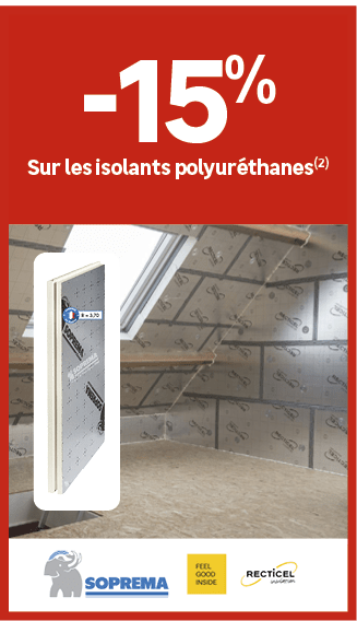  ﻿15﻿﻿%﻿ ﻿Sur les isolants polyur thanes(2)