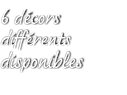 6 d cors diff rents disponibles