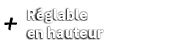 R glable en hauteu